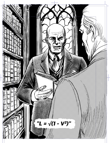 Preview artwork from Angel Criado's recreated version of Siegel and Shuster's "Reign of the Superman"