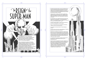 Preview of the opening page to "The Reign of the Superman"